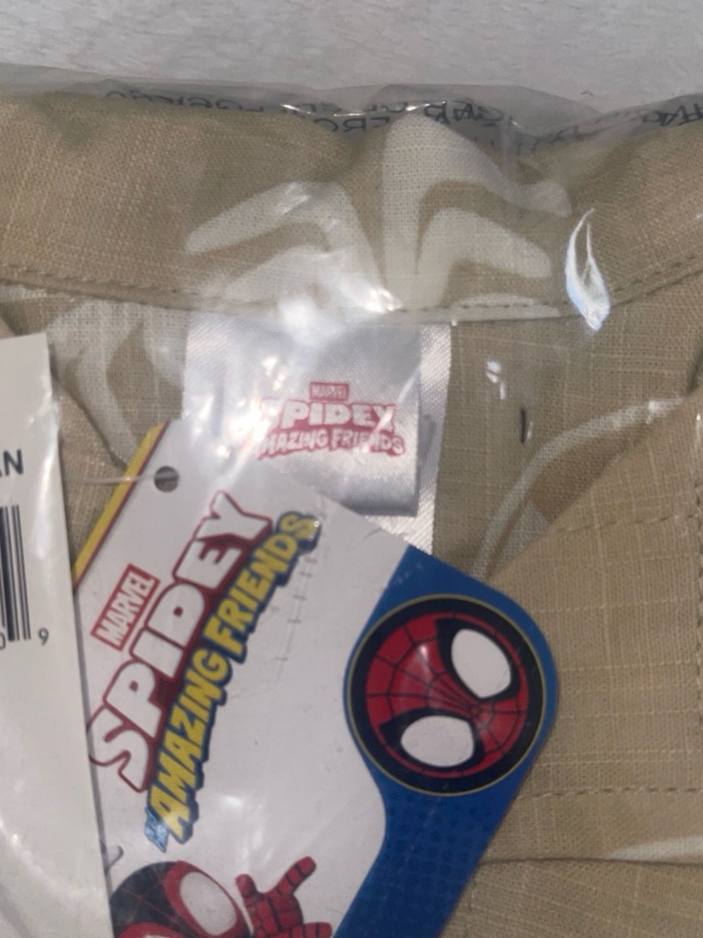Kids Short Sleeve in Light Taupe with Spider Print - Picture 4 of 4